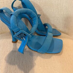 SCHUTZ Blue Strappy Heels